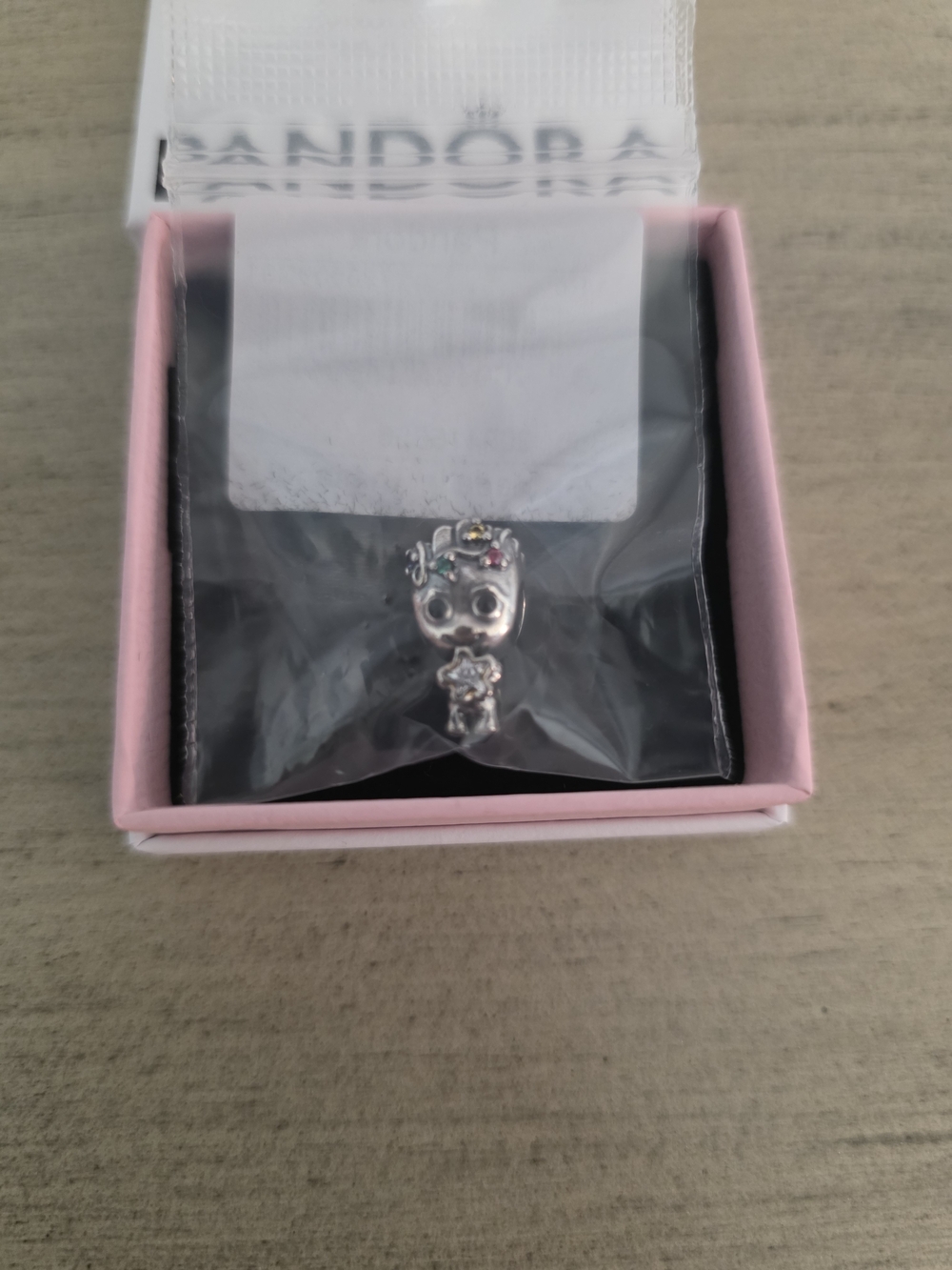 Pandora Sterling Silver GROOT WITH MULTI COLORED STONES